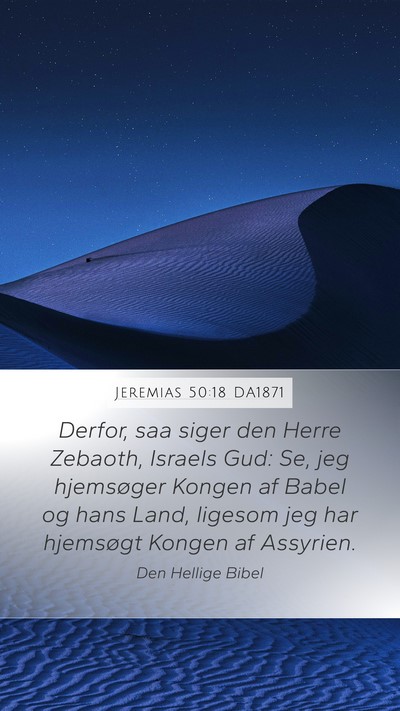 Jeremias 50:18 DA1871 Bible Verse Image