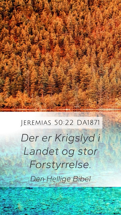 Jeremias 50:22 DA1871 Bible Verse Image