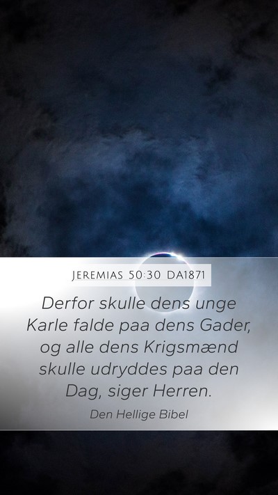 Jeremias 50:30 DA1871 Bible Verse Image