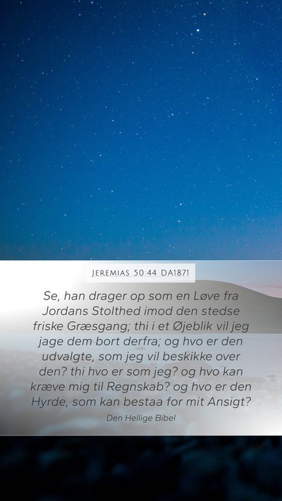 Jeremias 50:44 DA1871 Bible Verse Image