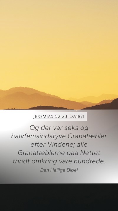 Jeremias 52:23 DA1871 Bible Verse Image