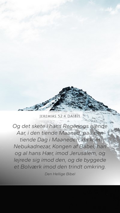 Jeremias 52:4 DA1871 Bible Verse Image
