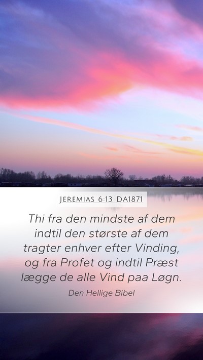 Jeremias 6:13 DA1871 Bible Verse Image
