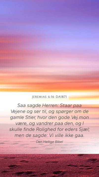 Jeremias 6:16 DA1871 Bible Verse Image