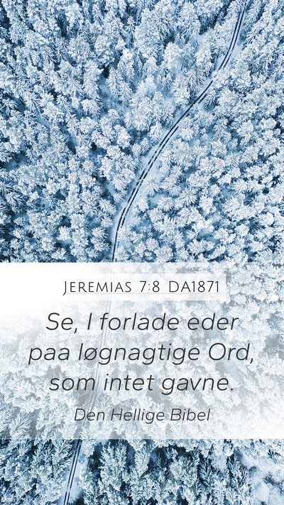 Jeremias 7:8 DA1871 Bible Verse Image