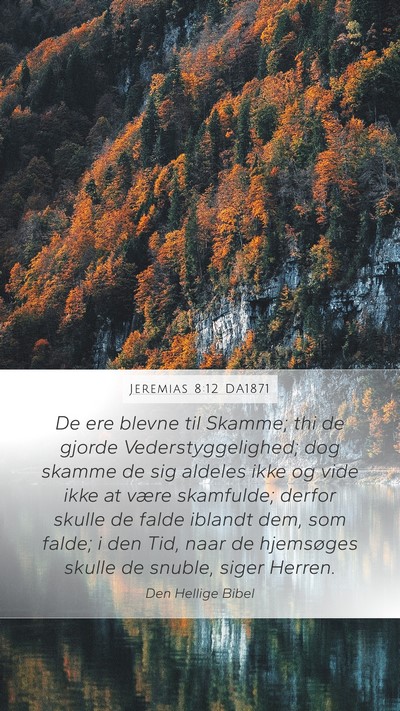 Jeremias 8:12 DA1871 Bible Verse Image