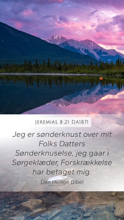 Jeremias 8:21 DA1871 Bible Verse Image