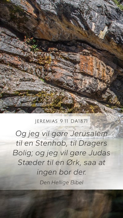 Jeremias 9:11 DA1871 Bible Verse Image