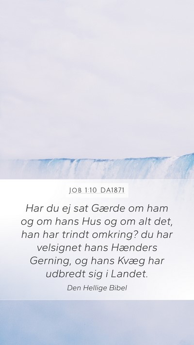 Job 1:10 DA1871 Bible Verse Image