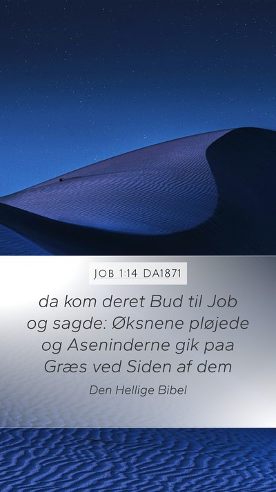 Job 1:14 DA1871 Bible Verse Image