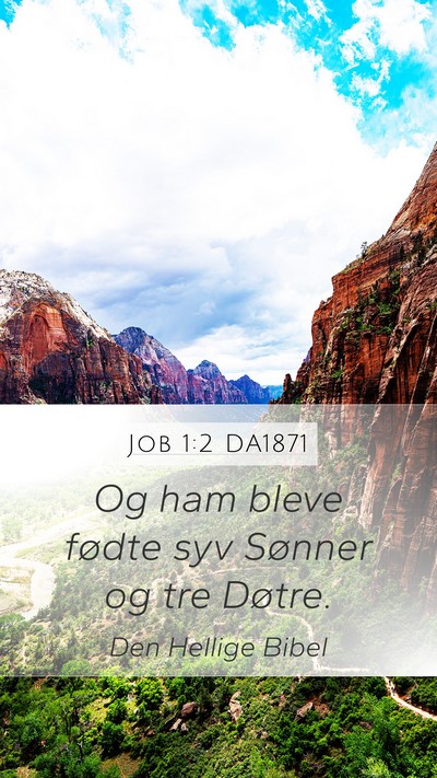 Job 1:2 DA1871 Bible Verse Image