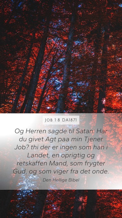 Job 1:8 DA1871 Bible Verse Image
