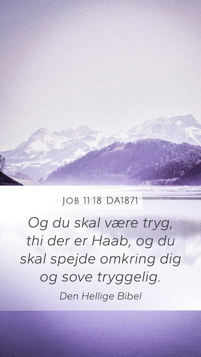 Job 11:18 DA1871 Bible Verse Image