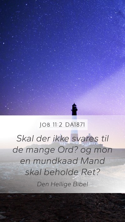 Job 11:2 DA1871 Bible Verse Image