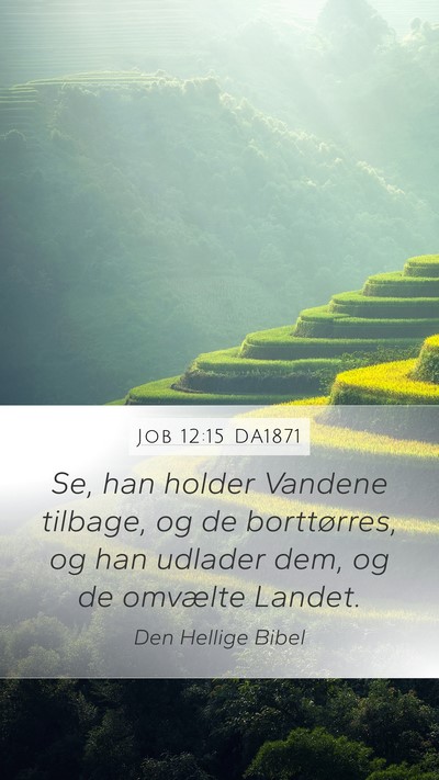 Job 12:15 DA1871 Bible Verse Image
