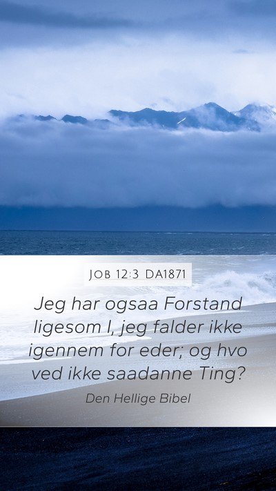 Job 12:3 DA1871 Bible Verse Image