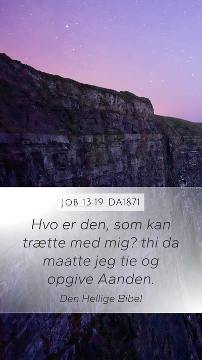 Job 13:19 DA1871 Bible Verse Image