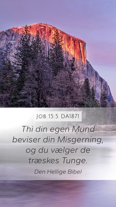 Job 15:5 DA1871 Bible Verse Image