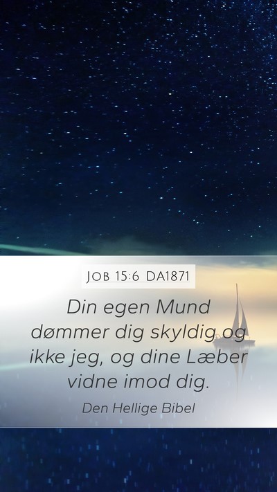 Job 15:6 DA1871 Bible Verse Image