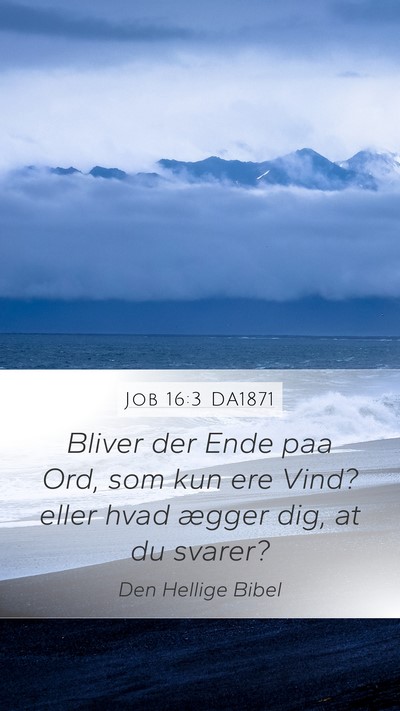Job 16:3 DA1871 Bible Verse Image