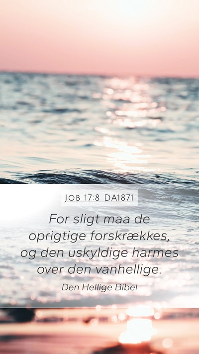 Job 17:8 DA1871 Bible Verse Image