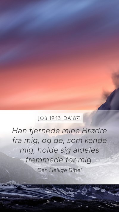 Job 19:13 DA1871 Bible Verse Image