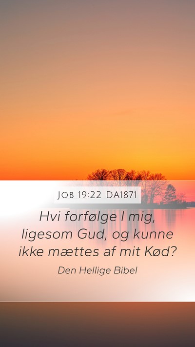 Job 19:22 DA1871 Bible Verse Image