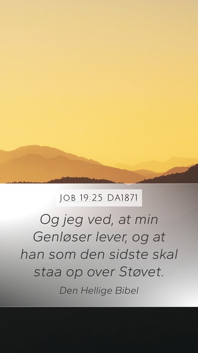 Job 19:25 DA1871 Bible Verse Image