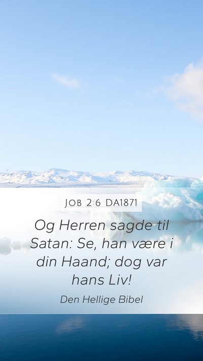 Job 2:6 DA1871 Bible Verse Image