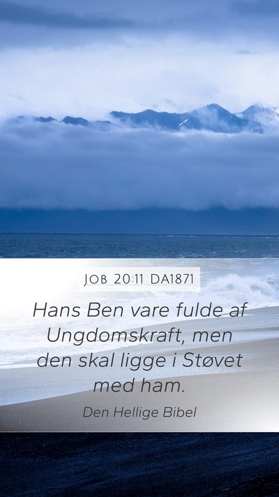 Job 20:11 DA1871 Bible Verse Image