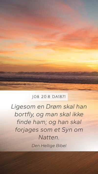 Job 20:8 DA1871 Bible Verse Image