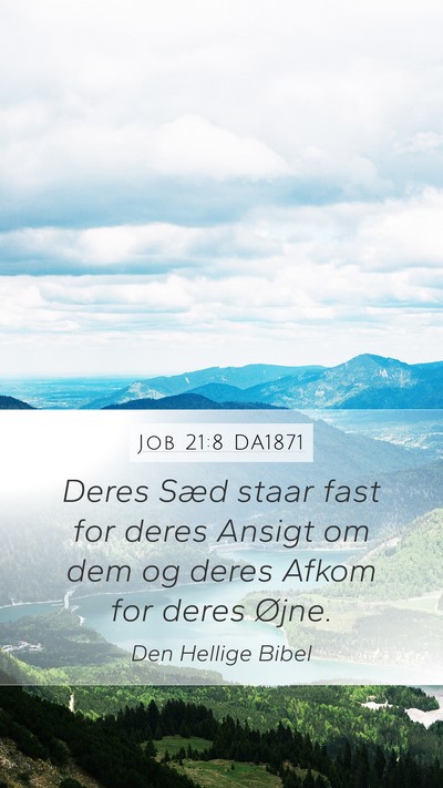 Job 21:8 DA1871 Bible Verse Image