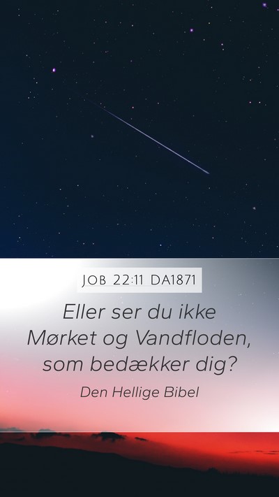 Job 22:11 DA1871 Bible Verse Image