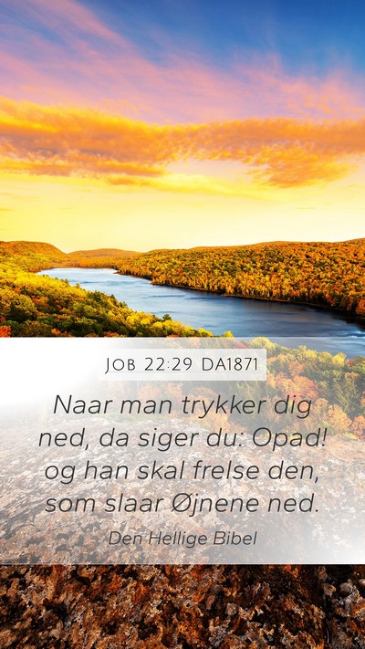 Job 22:29 DA1871 Bible Verse Image