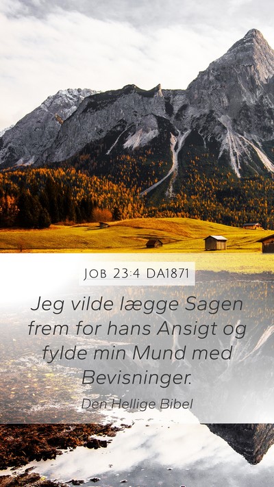 Job 23:4 DA1871 Bible Verse Image