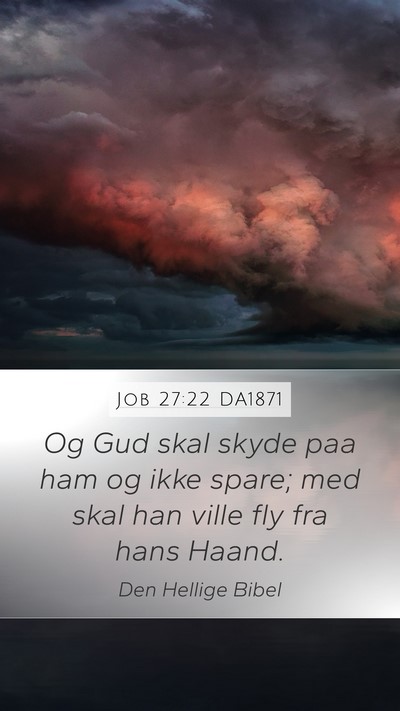 Job 27:22 DA1871 Bible Verse Image