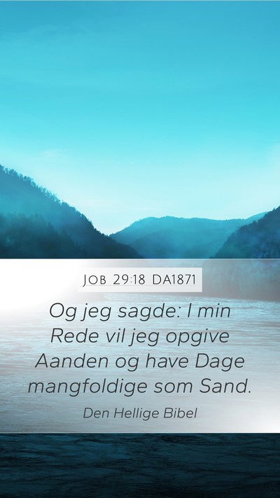 Job 29:18 DA1871 Bible Verse Image