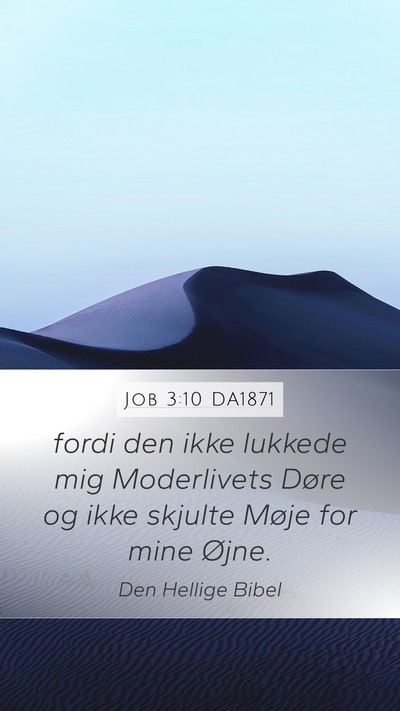 Job 3:10 DA1871 Bible Verse Image
