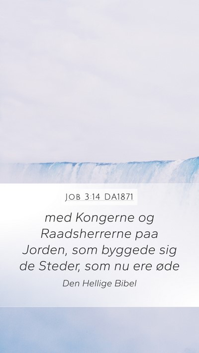 Job 3:14 DA1871 Bible Verse Image
