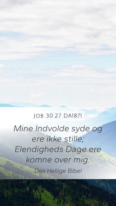 Job 30:27 DA1871 Bible Verse Image