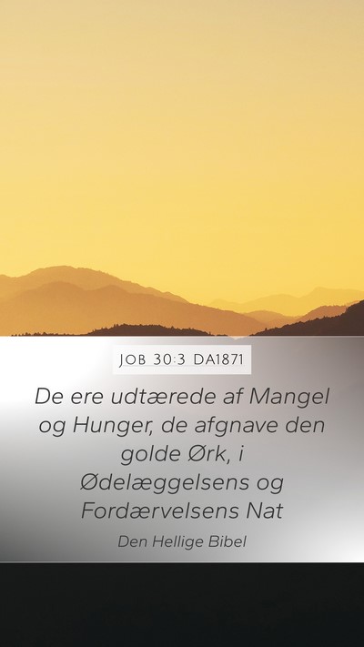 Job 30:3 DA1871 Bible Verse Image