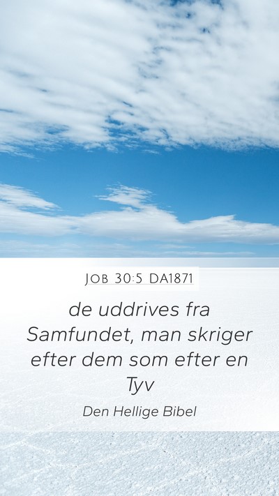 Job 30:5 DA1871 Bible Verse Image