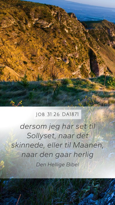 Job 31:26 DA1871 Bible Verse Image