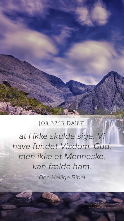 Job 32:13 DA1871 Bible Verse Image