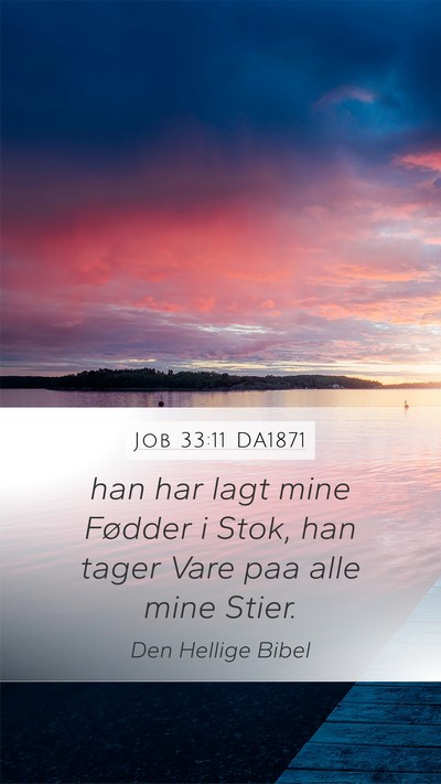 Job 33:11 DA1871 Bible Verse Image