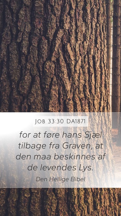 Job 33:30 DA1871 Bible Verse Image