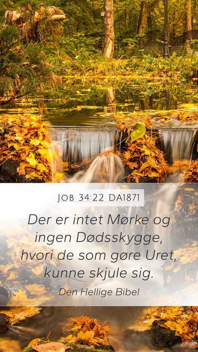 Job 34:22 DA1871 Bible Verse Image