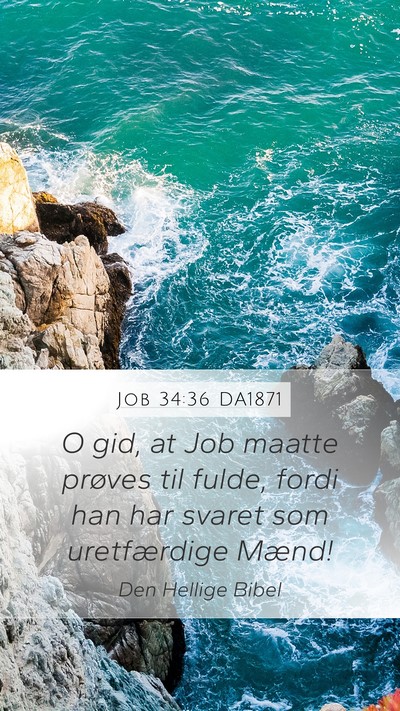 Job 34:36 DA1871 Bible Verse Image