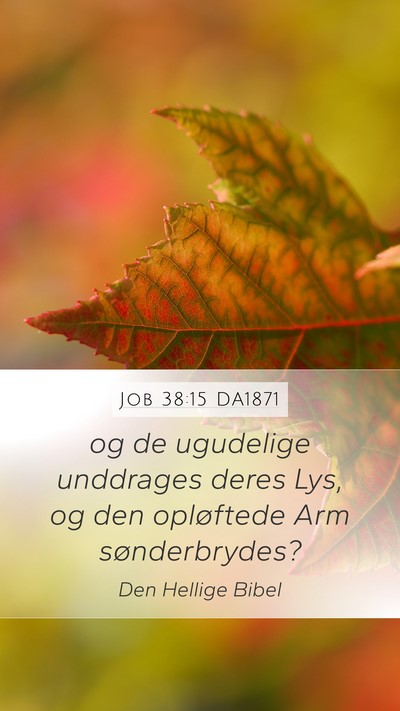 Job 38:15 DA1871 Bible Verse Image