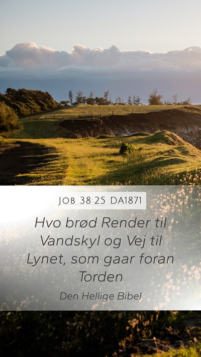 Job 38:25 DA1871 Bible Verse Image